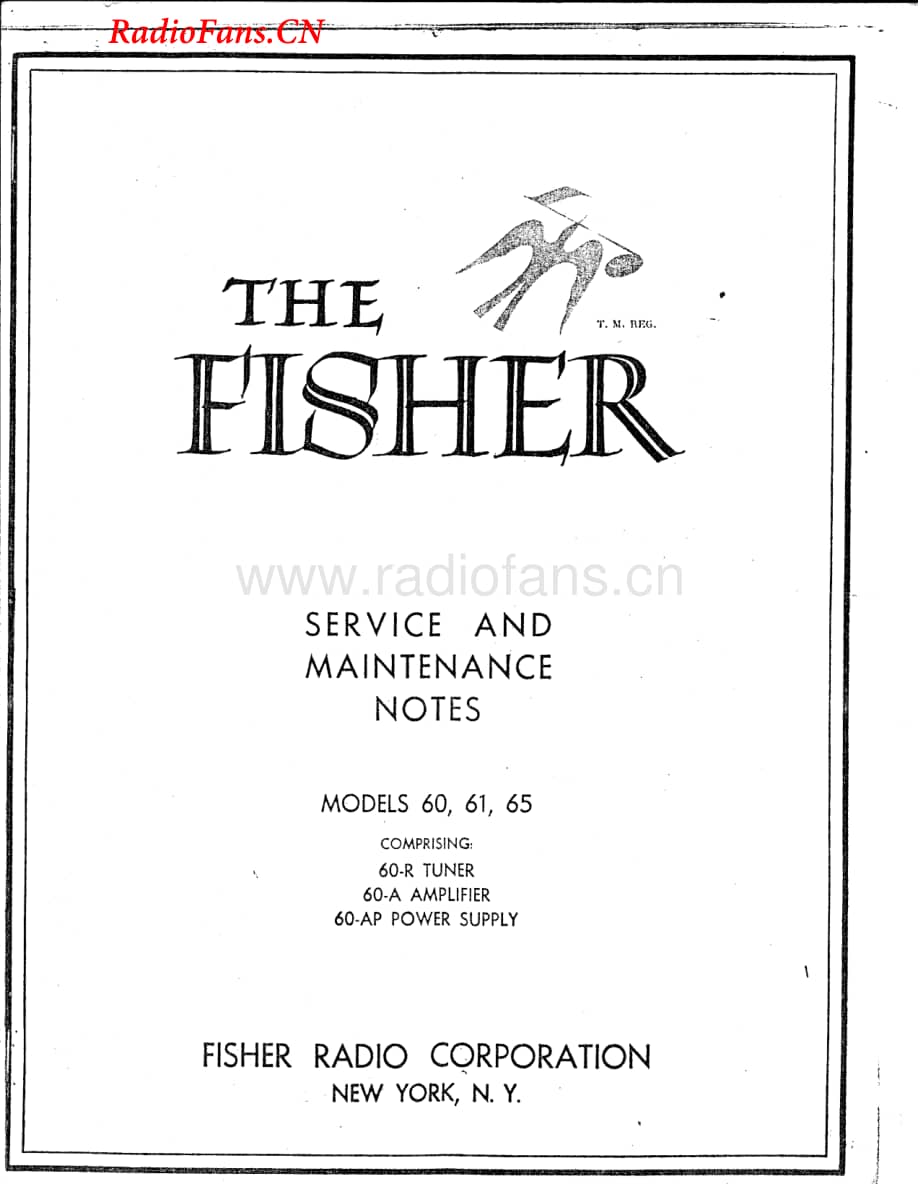 Fisher-61-rec-sm维修电路图 手册.pdf_第1页