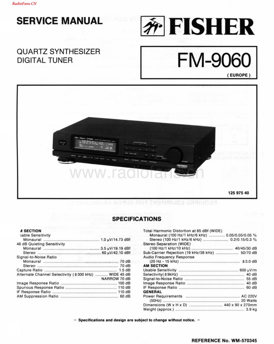 Fisher-FM9060-tun-sch维修电路图 手册.pdf_第1页