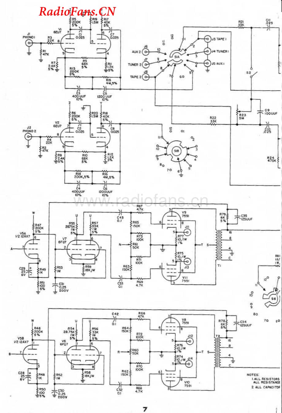 Eico-280S-int-sch维修电路图 手册.pdf_第1页