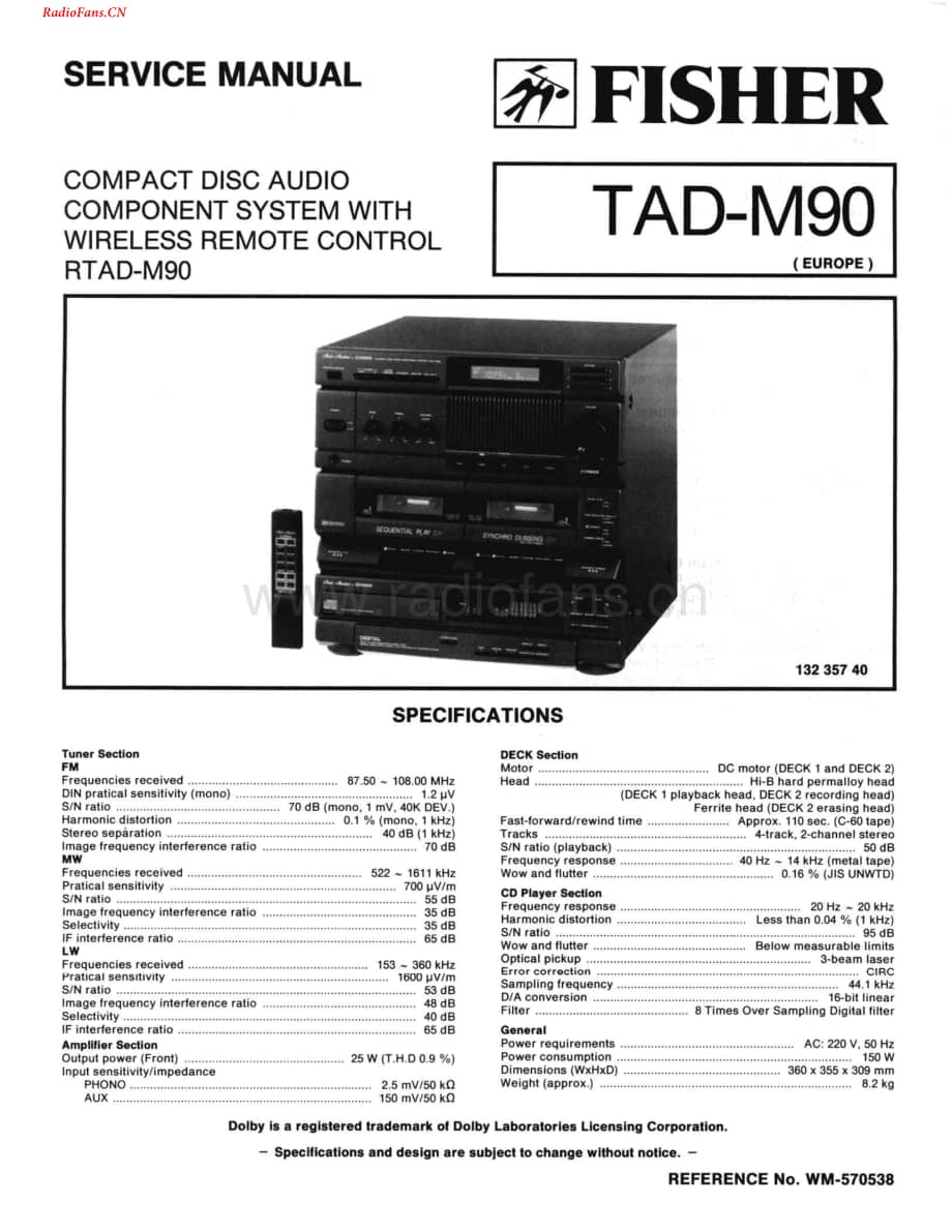 Fisher-TADM90-mc-sch维修电路图 手册.pdf_第1页