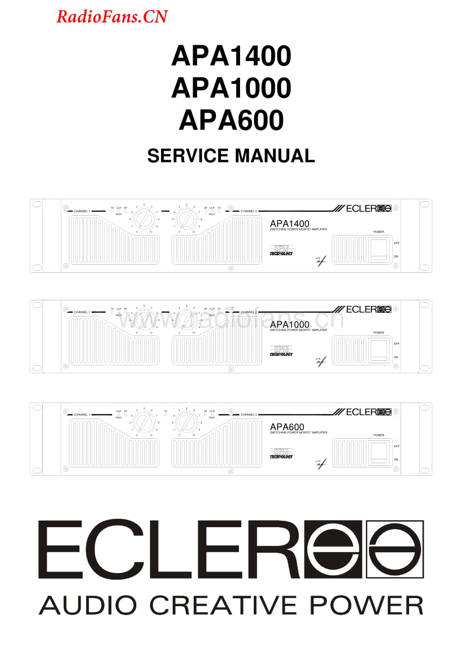 Ecler-APA1400-pwr-sm维修电路图 手册.pdf_第1页