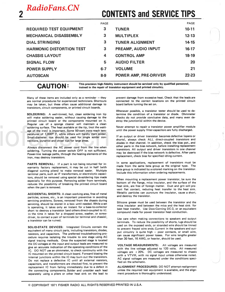 Fisher-701-rec-sm维修电路图 手册.pdf_第2页