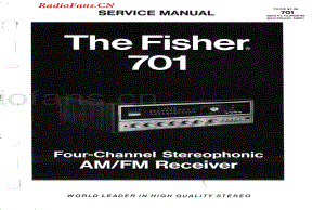 Fisher-701-rec-sm维修电路图 手册.pdf