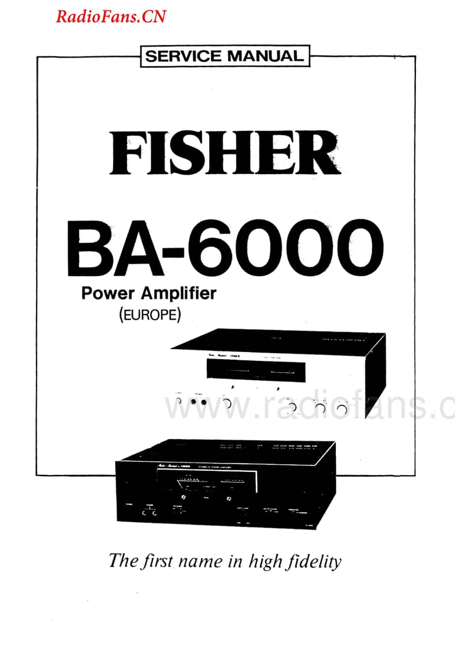 Fisher-BA6000-pwr-sm维修电路图 手册.pdf_第1页