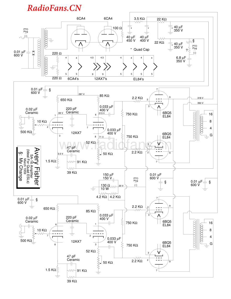 Fisher-SA16-pwr-sch维修电路图 手册.pdf_第1页