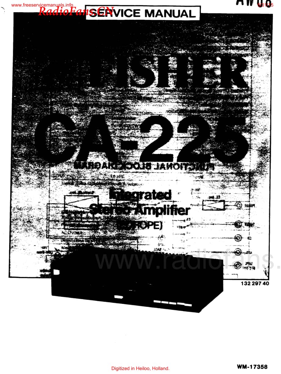 Fisher-CA225-int-sm维修电路图 手册.pdf_第1页