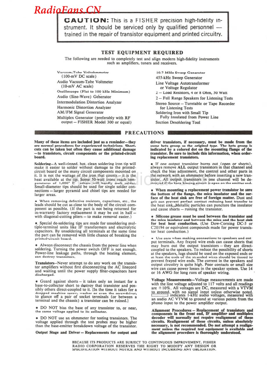 Fisher-150-rec-sm(1)维修电路图 手册.pdf_第2页