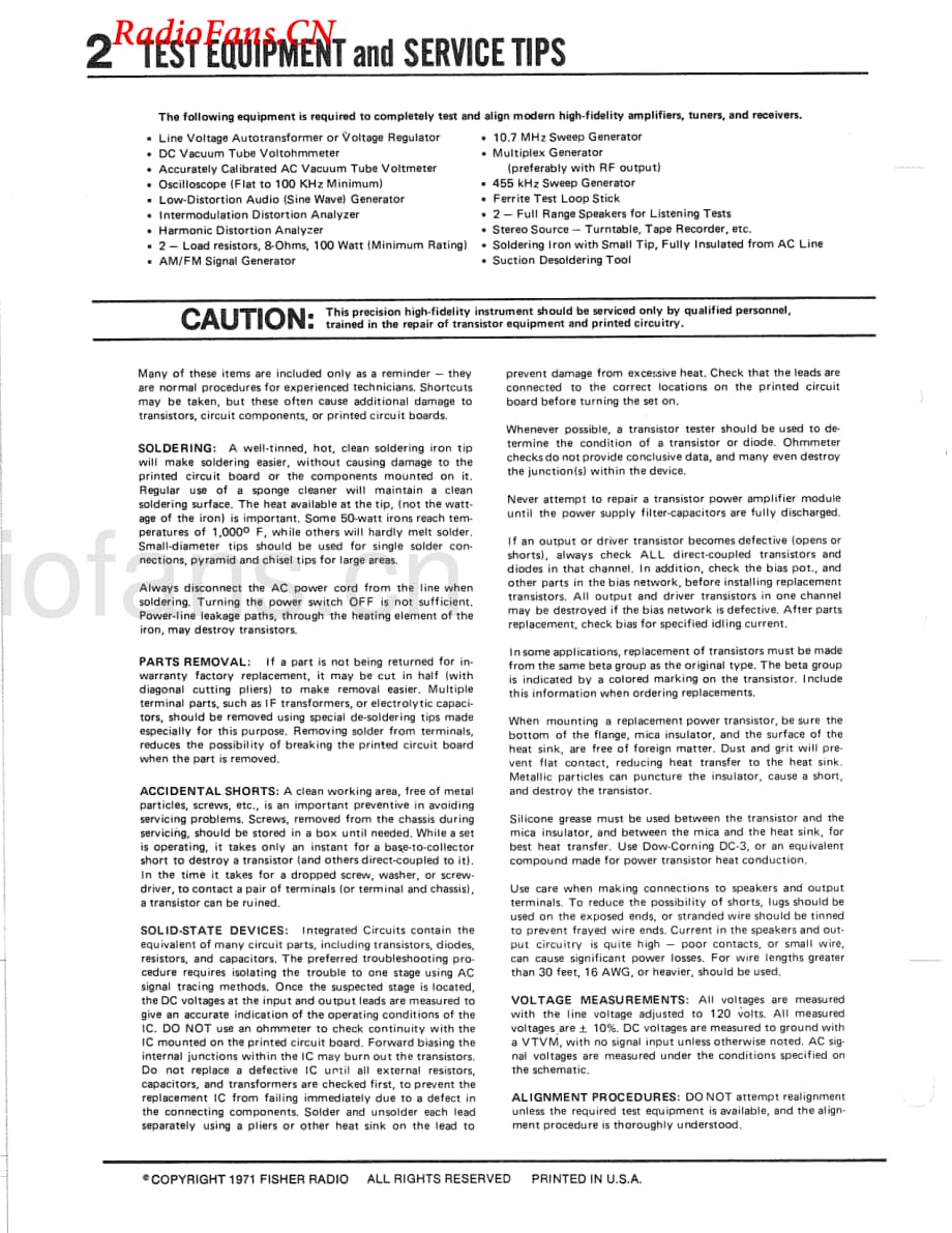 Fisher-RC80-tape-sm维修电路图 手册.pdf_第2页