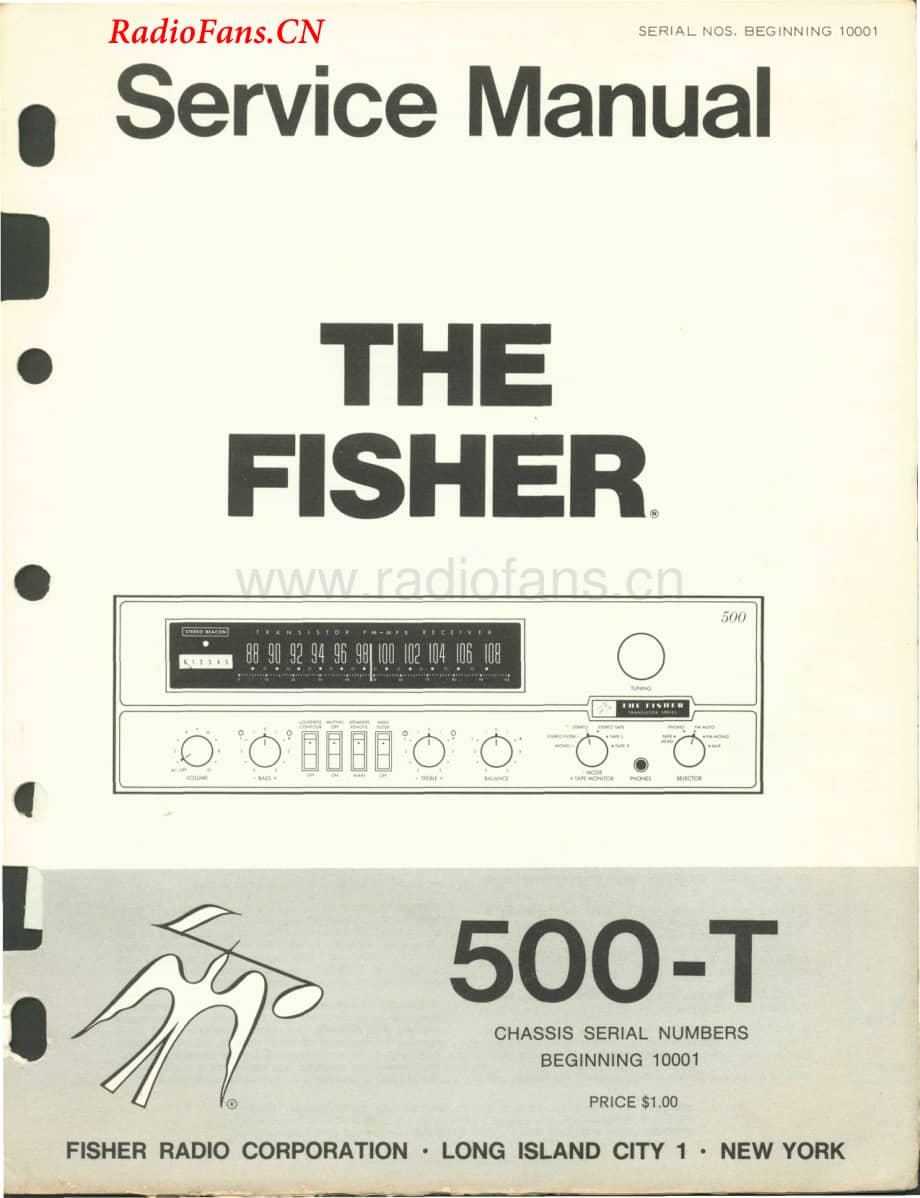 Fisher-500T-rec-sm维修电路图 手册.pdf_第1页