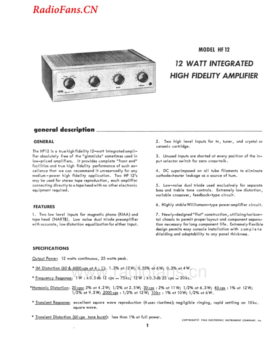 Eico-HF12-int-sm维修电路图 手册.pdf_第2页