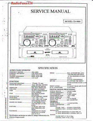 Gemini-CD9800-cd-sm维修电路图 手册.pdf