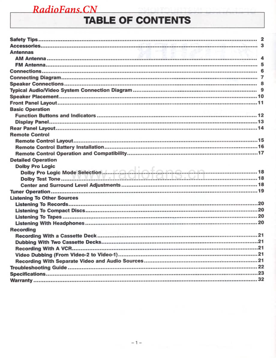 Fisher-RS727-rec-sm维修电路图 手册.pdf_第2页