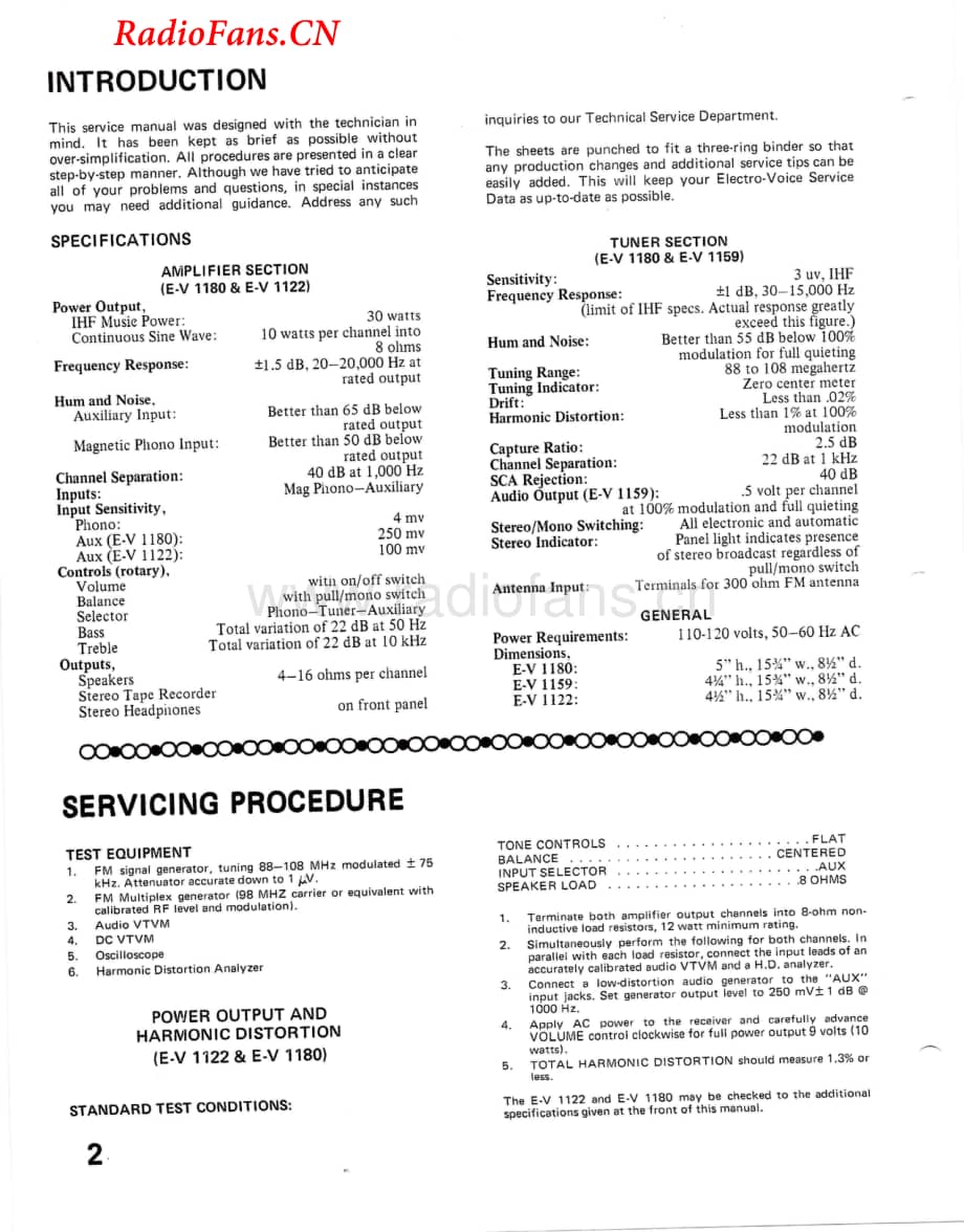 Electrovoice-EV1180-rec-sm维修电路图 手册.pdf_第2页