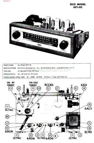 Eico-HFT90-tun-sch维修电路图 手册.pdf
