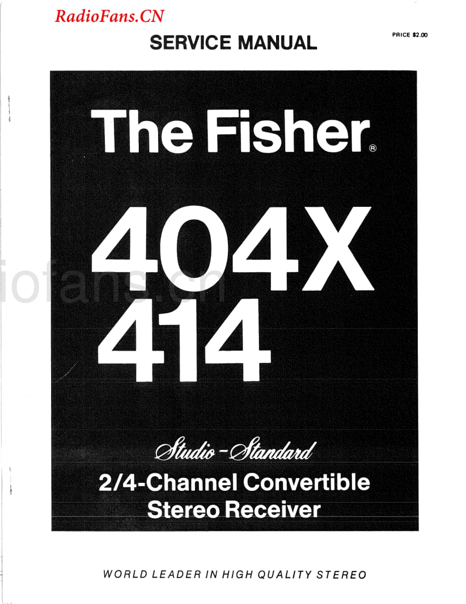 Fisher-404X-rec-sm(1)维修电路图 手册.pdf_第1页
