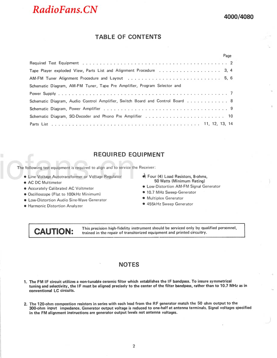 Fisher-4000-rec-sm(1)维修电路图 手册.pdf_第2页