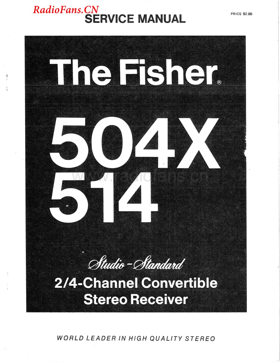 Fisher-504X-rec-sm维修电路图 手册.pdf_第1页