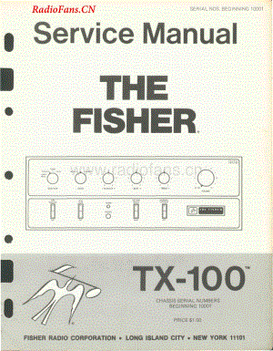 Fisher-TX100-int-sm维修电路图 手册.pdf