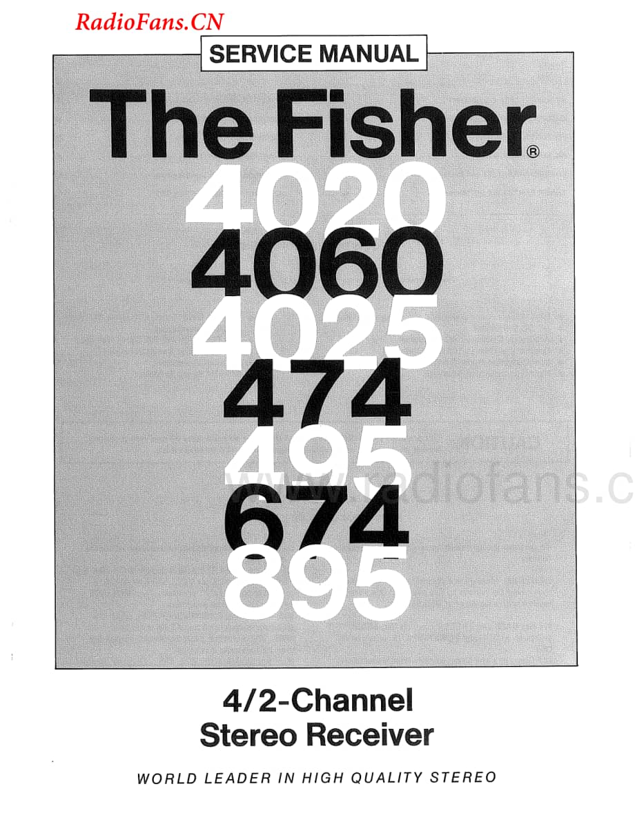 Fisher-4020-rec-sm维修电路图 手册.pdf_第1页