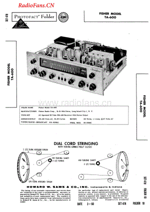 Fisher-TA600-rec-sm维修电路图 手册.pdf
