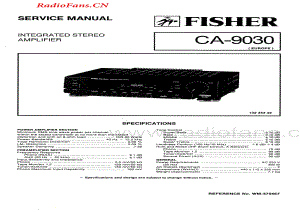 Fisher-CA9030-int-sm维修电路图 手册.pdf