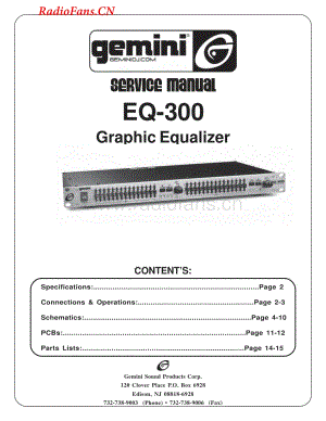 Gemini-EQ300-eq-sm维修电路图 手册.pdf