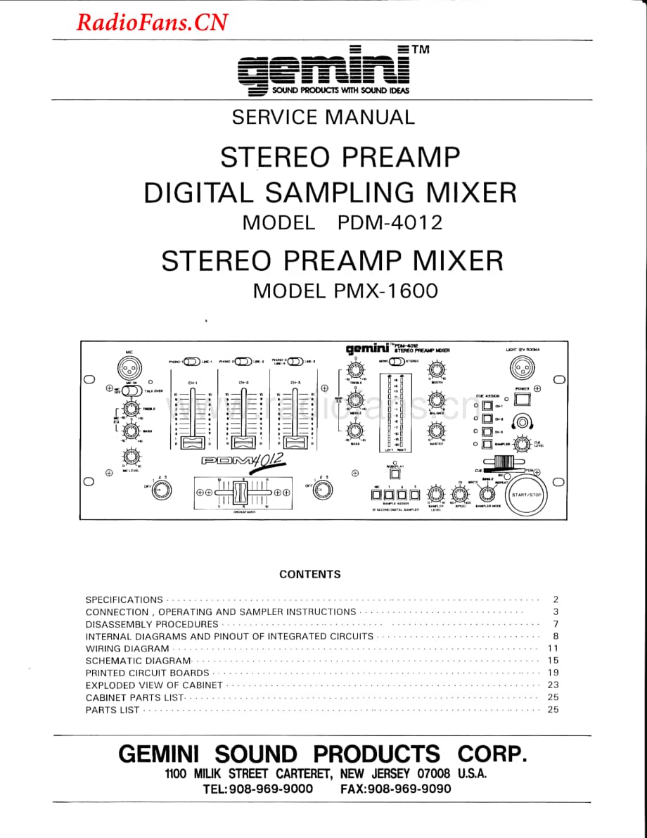 Gemini-PMX1600-mix-sm维修电路图 手册.pdf_第1页