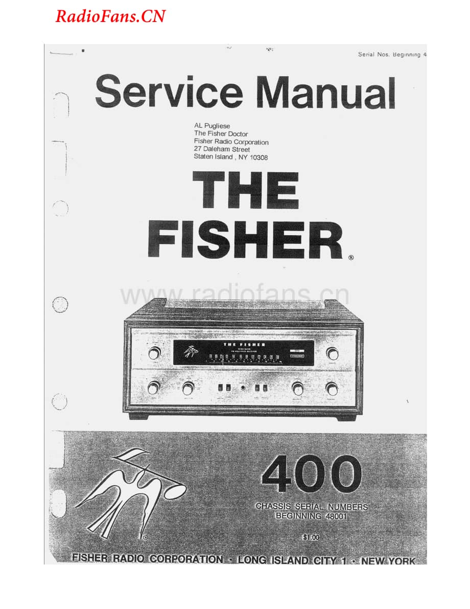 Fisher-400-rec-sm3(1)维修电路图 手册.pdf_第1页
