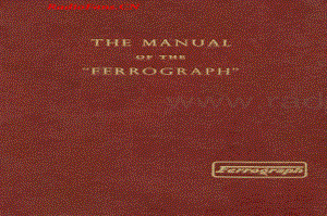 Ferguson-Ferrograph2A-tape-sm维修电路图 手册.pdf