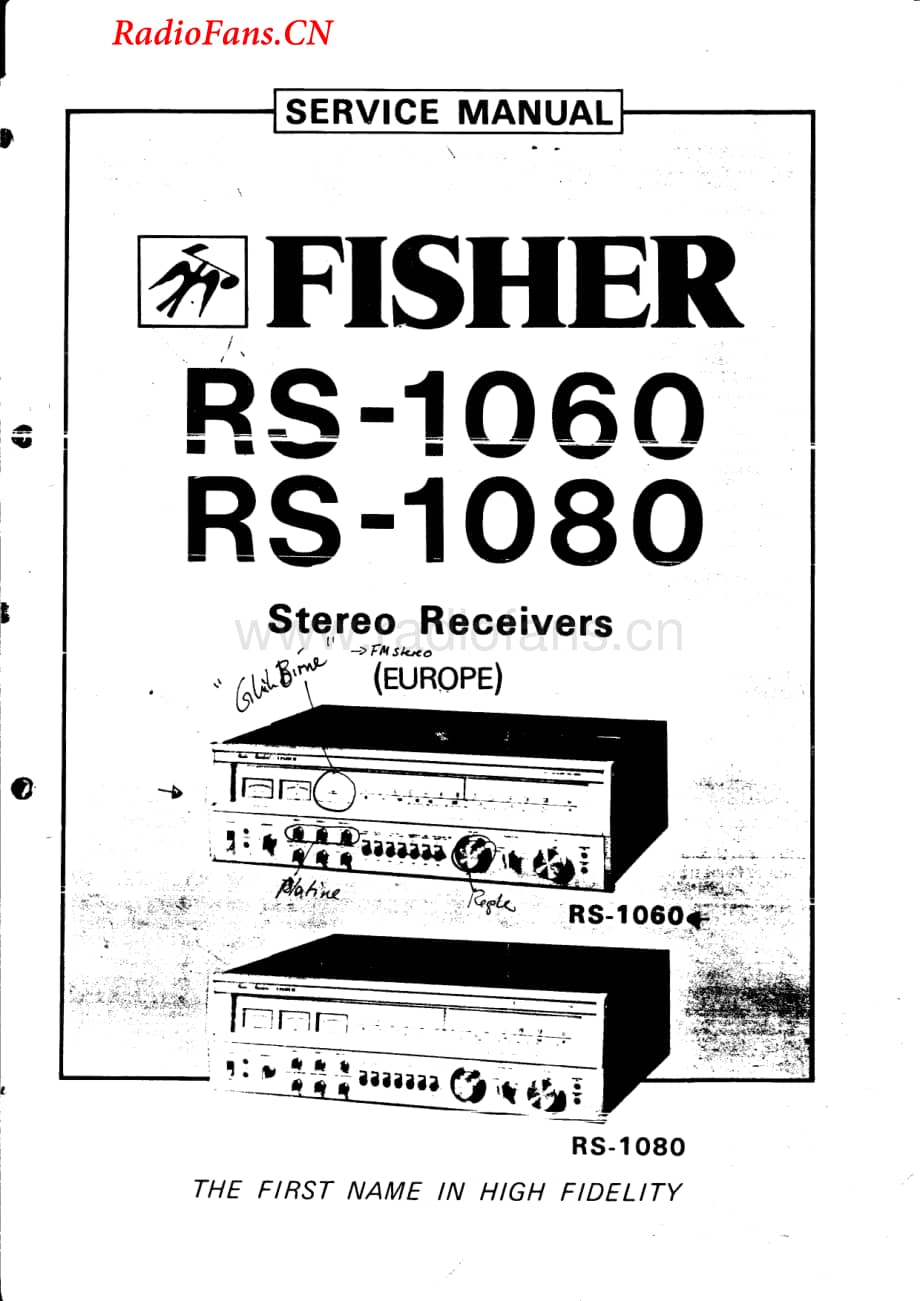Fisher-RS1060-rec-sm维修电路图 手册.pdf_第1页