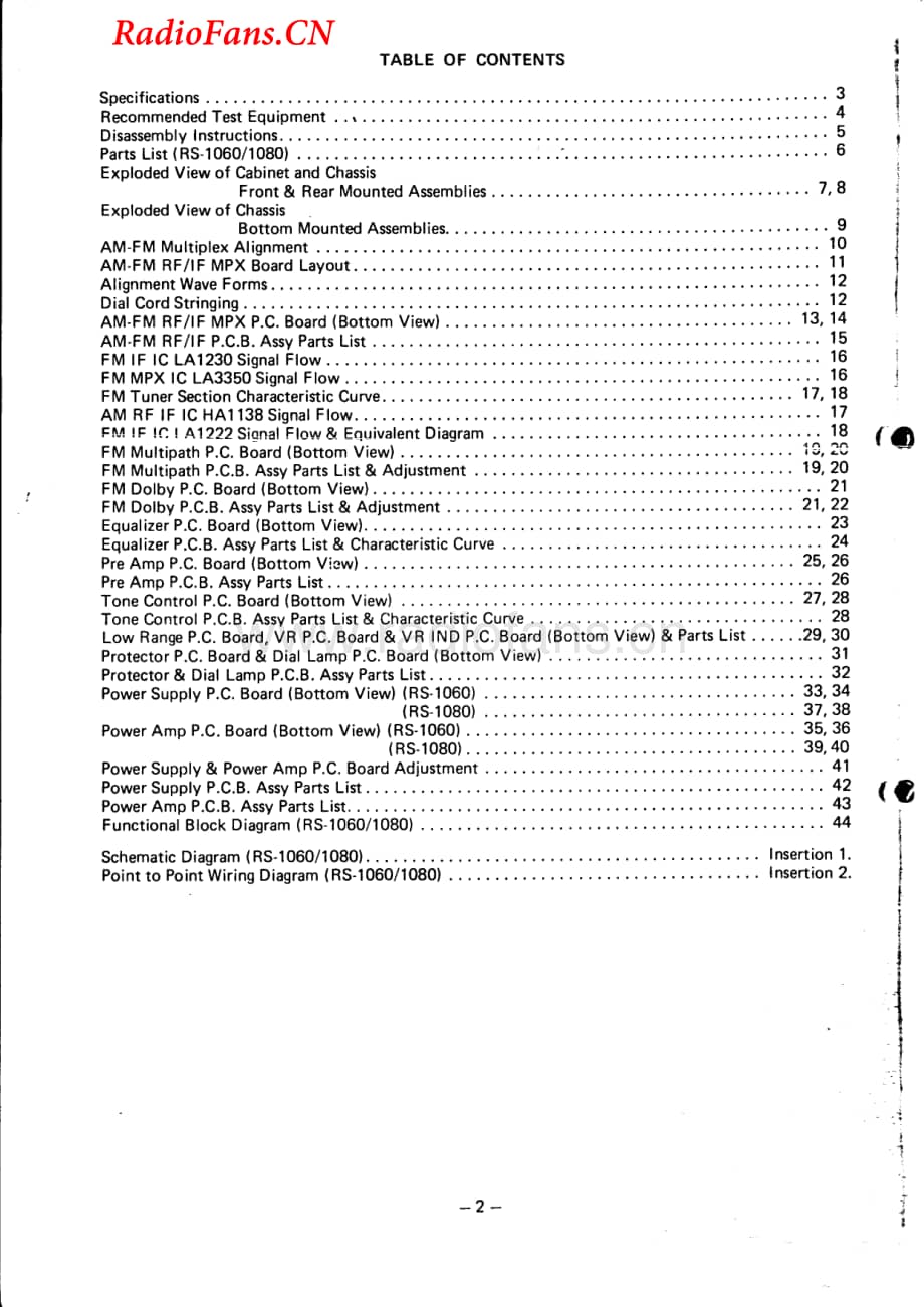 Fisher-RS1060-rec-sm维修电路图 手册.pdf_第2页