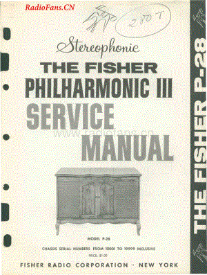 Fisher-PhilharmonicP28-mc-sm维修电路图 手册.pdf