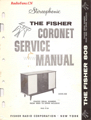 Fisher-Coronet808-mc-sm维修电路图 手册.pdf