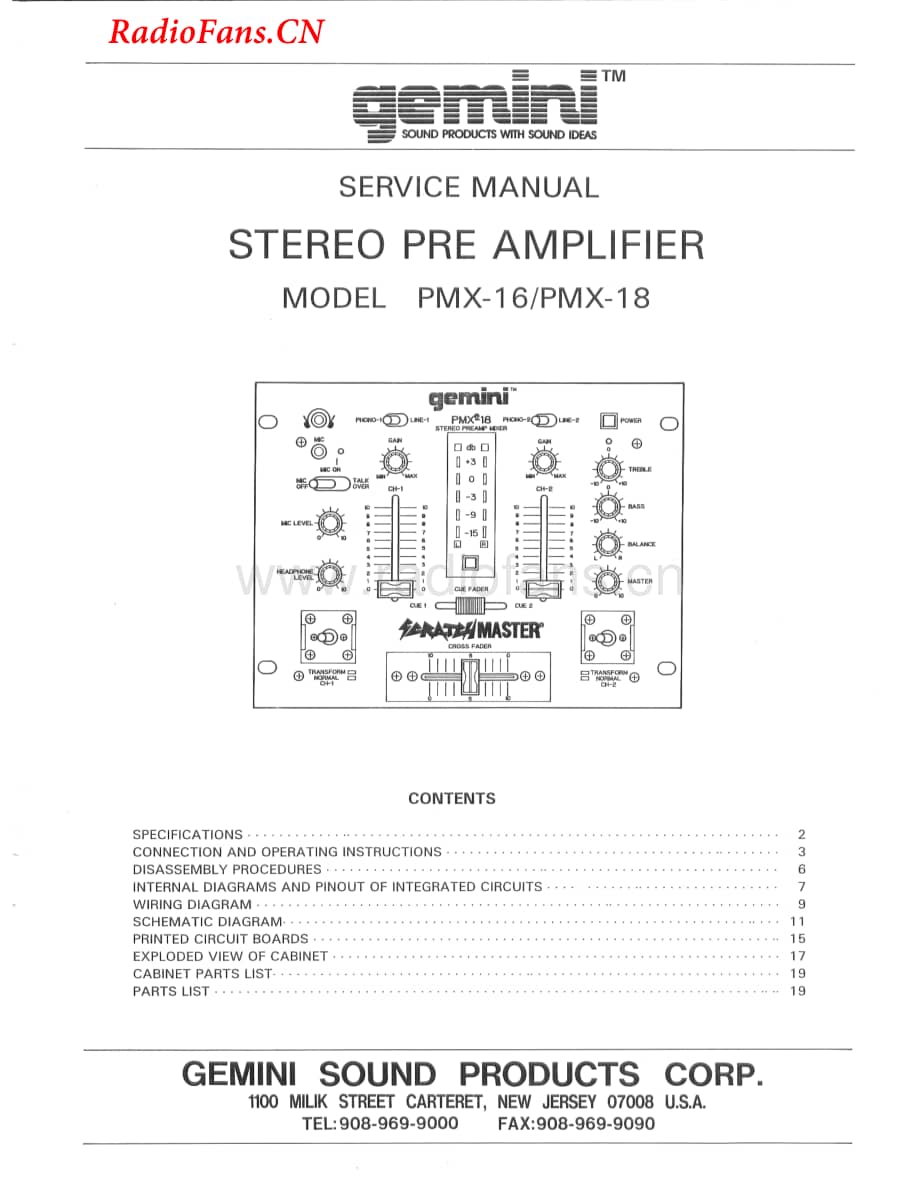 Gemini-PMX16-mix-sm维修电路图 手册.pdf_第1页