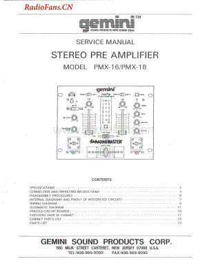 Gemini-PMX16-mix-sm维修电路图 手册.pdf