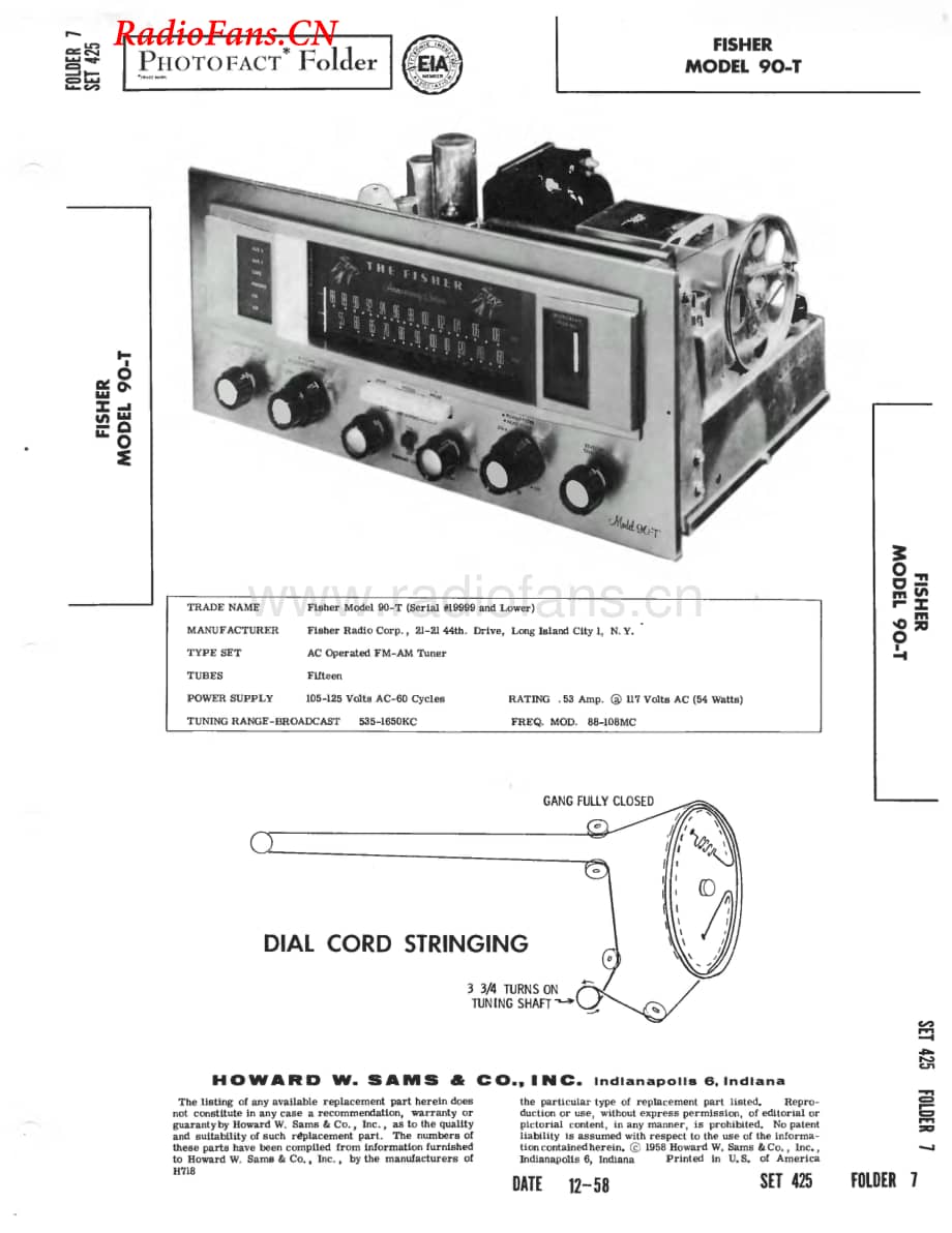 Fisher-90T-tuner-sm1维修电路图 手册.pdf_第1页
