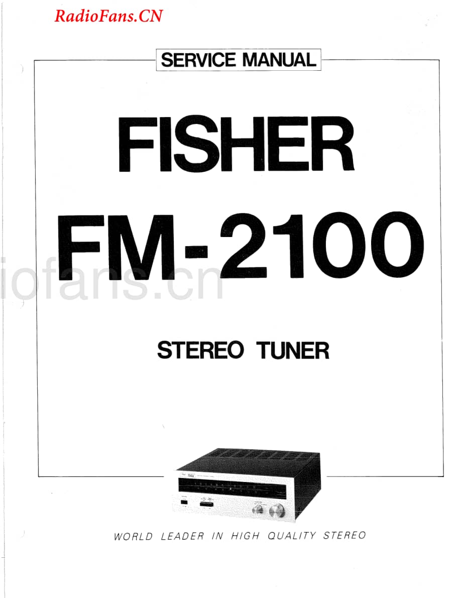 Fisher-FM2100-tun-sm维修电路图 手册.pdf_第1页