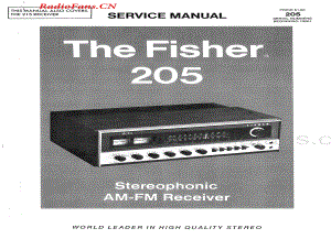 Fisher-205-rec-sm维修电路图 手册.pdf