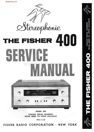 Fisher-400-rec-sm2维修电路图 手册.pdf