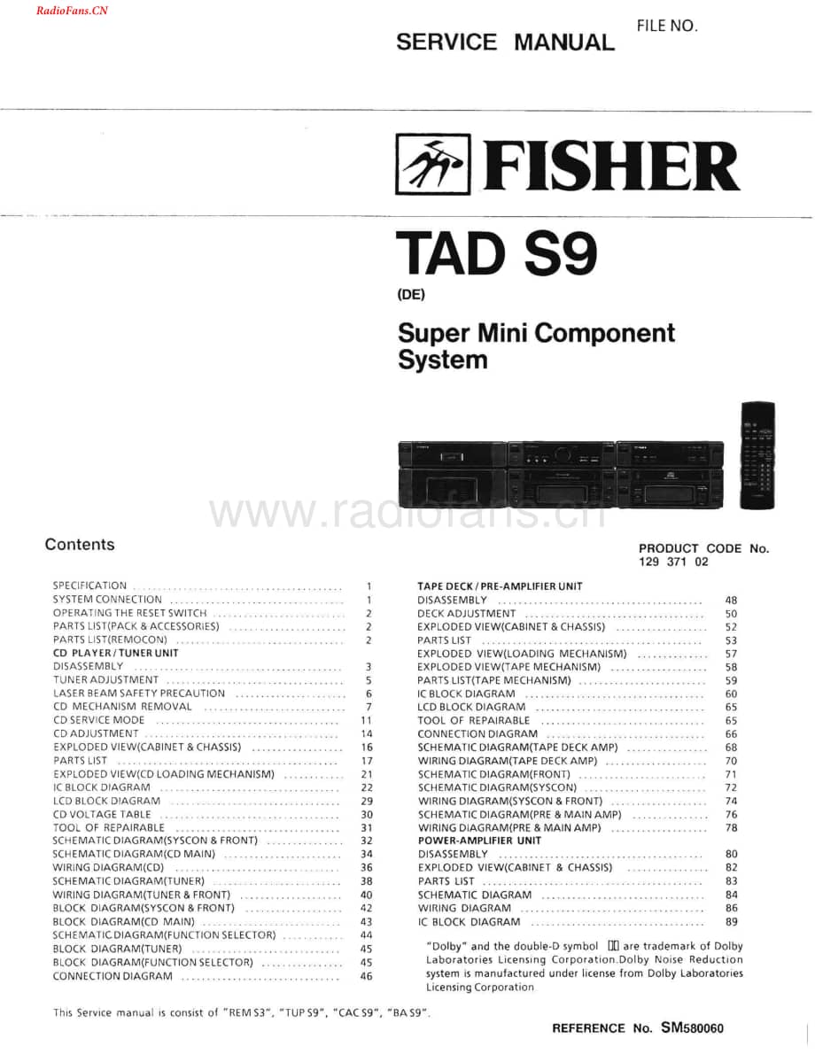 Fisher-TADS9-mc-sch维修电路图 手册.pdf_第1页