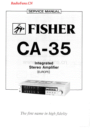 Fisher-CA35-int-sm维修电路图 手册.pdf
