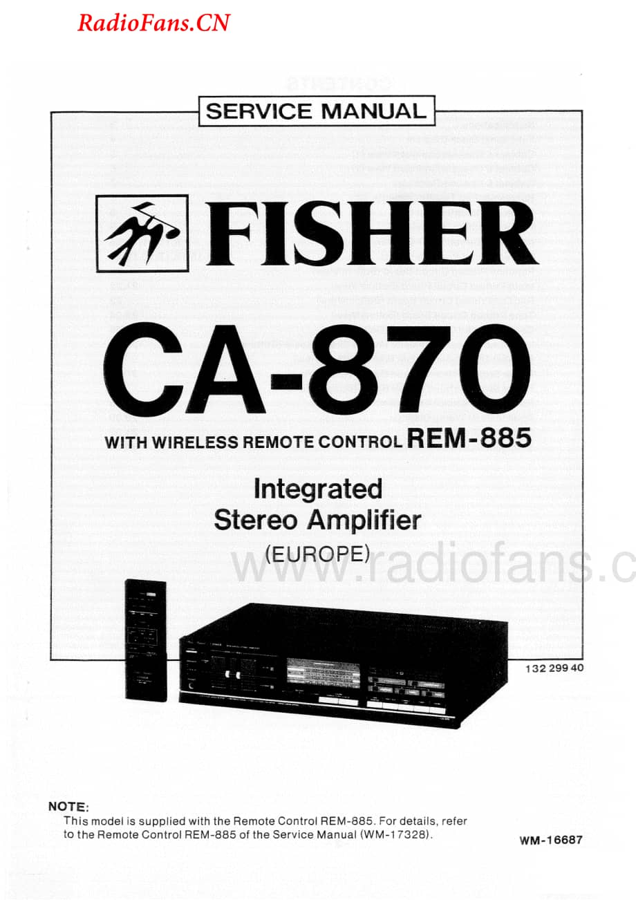 Fisher-CA870-int-sm维修电路图 手册.pdf_第1页