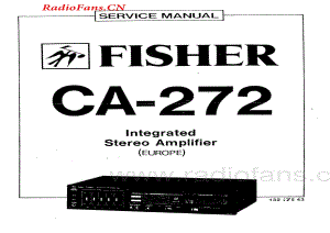 Fisher-CA272-int-sm维修电路图 手册.pdf