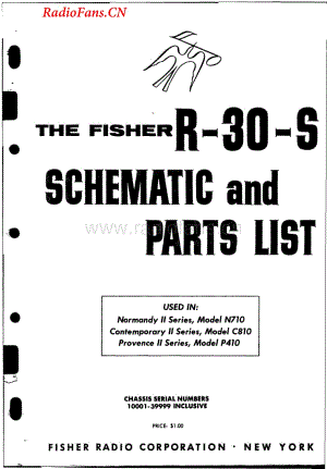 Fisher-R30S-rec-sch维修电路图 手册.pdf