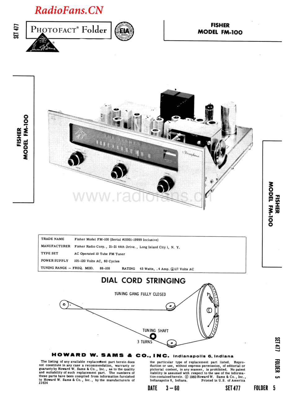 Fisher-FM100-tun-sm维修电路图 手册.pdf_第1页