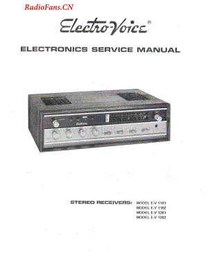 Electrovoice-EV1182-rec-sm维修电路图 手册.pdf