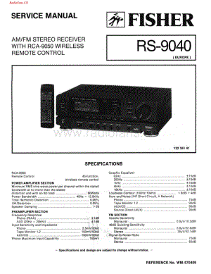 Fisher-RS9040-rec-sch维修电路图 手册.pdf