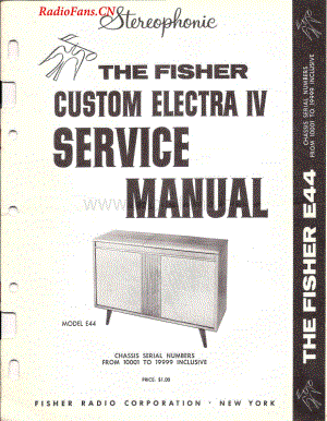 Fisher-CustomElectraE44-mc-sm维修电路图 手册.pdf