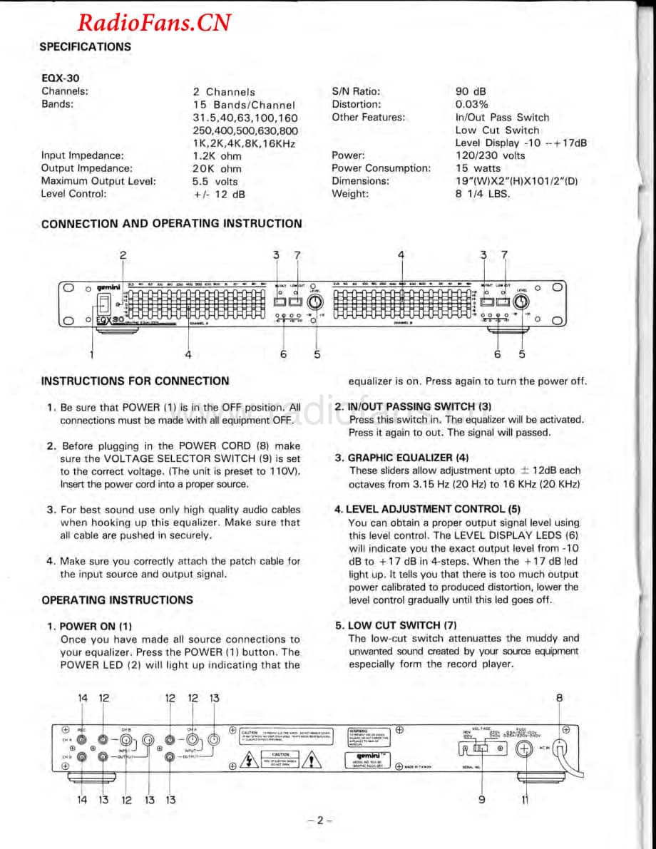 Gemini-EQX30-eq-sm维修电路图 手册.pdf_第2页