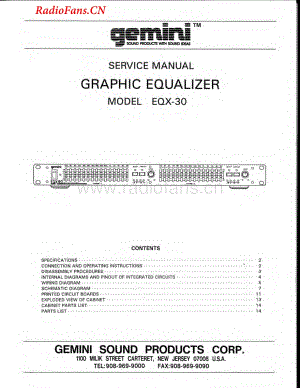 Gemini-EQX30-eq-sm维修电路图 手册.pdf